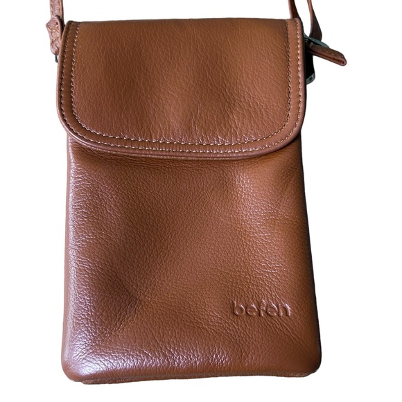 Befen Small Brown Leather Crossbody - Picture 2 of 6